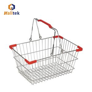 Wholesale Wholesale Metal Wire Mesh Supermarket Shopping Basket For Retail Grocery Store from china suppliers