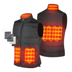 China Classic Men'S Heated Vest Sleeveless Vest Carbon Fiber 3 Level Temperature Heated on sale
