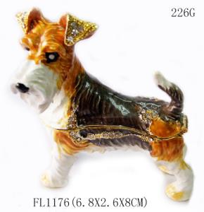 Wholesale wholesales metal dog shaped cheap antique jewelry box for promotional gift from china suppliers