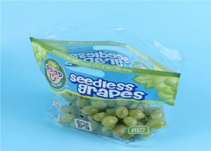 Wholesale Clear Fruit Saver Bags , Customized Food Packaging Bags For Strawberry / Grape from china suppliers
