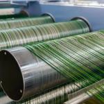 Polypropylene PE Artificial Grass Yarn Synthetic For Landscape 5500 Dtex