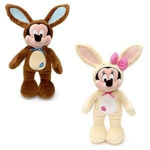Customized Stuffed Animals Easter Mickey Mouse Bunny Plush Toys in Brown / Off