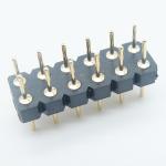 12p machined male pin header2.54mm insulation height=3.00mm round pin vertical
