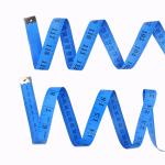Soft Flexible 120 Inch Measuring Tape Blue For Body Weight Loss Measuring ODM