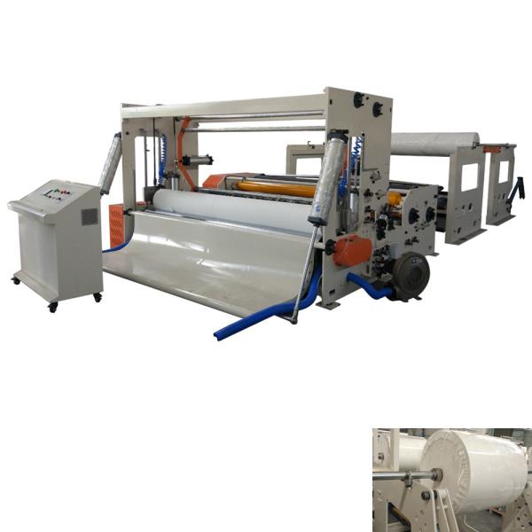 Roll Paper Slitting And Rewinding Machine , Semi Automatic Jumbo Roll Paper