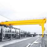 Semi Traveling Electric Single Girder Gantry Crane For Building Material Shops