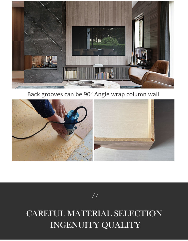 Hot Sale Fire And Insect Proof Wood Grain Bamboo Charcoal Wood Veneer Wall Panels