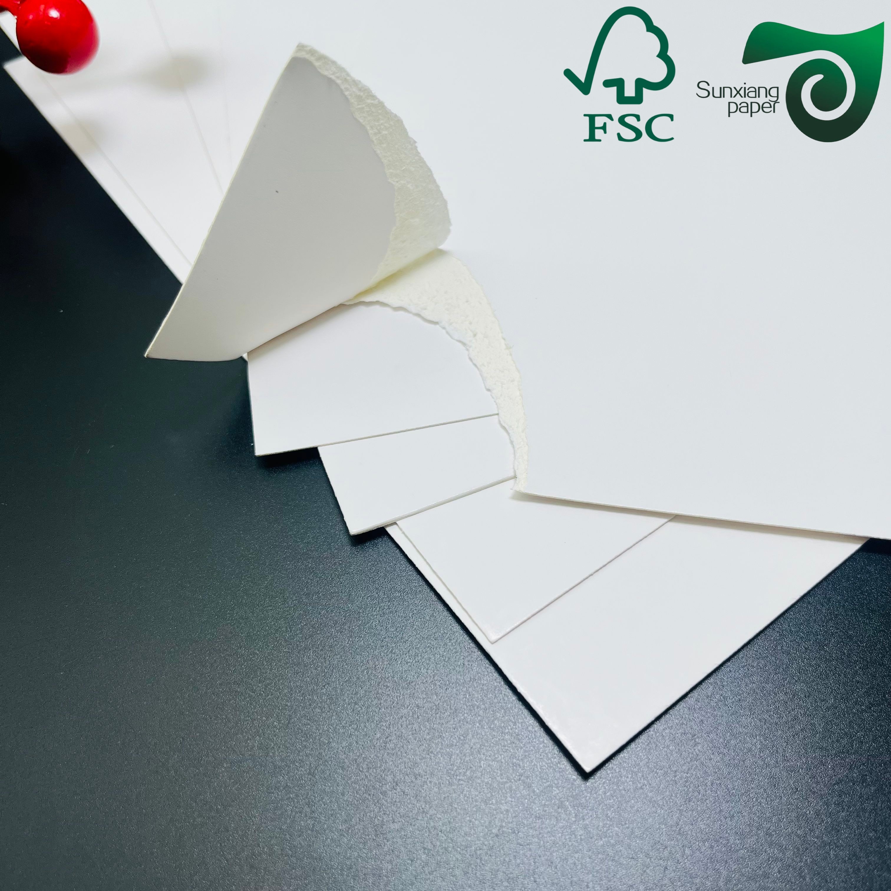 FSC 120g C1S Coated One Side Gloss Paper 68cm 110cm Roll Width