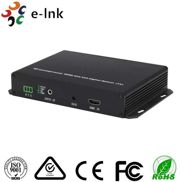 1-8Ch HDMI Over Fiber Optic Extender Single Mode Fiber10KM LC SFP 3.5MM Audio