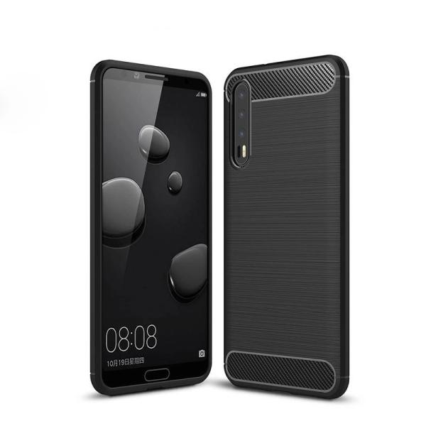 Shockproof Armor Carbon Fiber Hybrid Brush Mobile Cover Phone Case for Huawei
