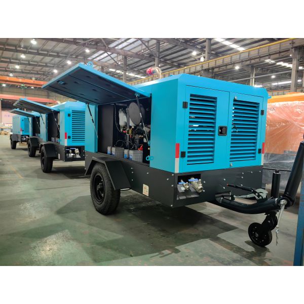Powerful Diesel Powered Screw Compressor with Air/Water Cooling and ≤2800 Kg Capacity
