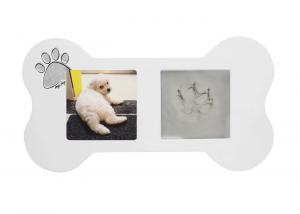 Pet Paw Prints Keepsake Desk Photo Frames Clay Imprint Kit For Wall Hanging