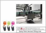 Pneumatic Bottle Filling Line Spray Paint Aerosol Filling Line ISO9001