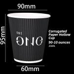Customizable Durable 12oz Ripple Paper Cups With Carton Package