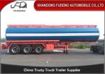 Transport Diesel Petrol Oil Tri Axle Semi Trailer 11600mm * 2500mm * 3900mm