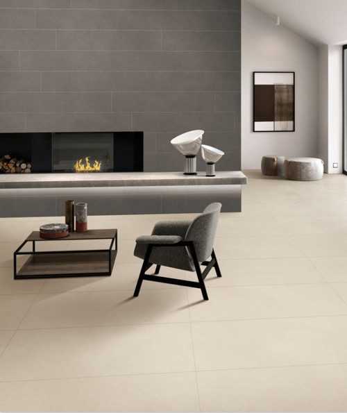 600*1200mm Cement Look Porcelain Tile Matte Rectangular Yellow Ceramic Wall Tile