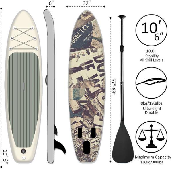 Quality Drop Stitch Touring Sup Board Surfing Sup Paddle Board Adjustable Length for sale