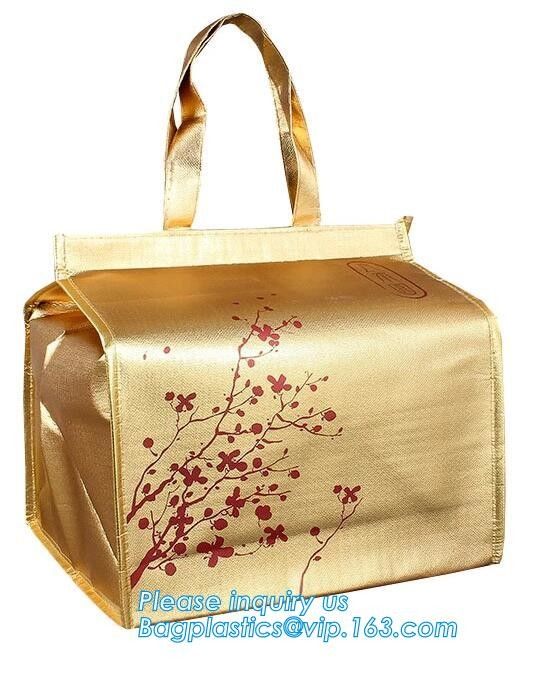 Portable Waterproof Cartoon Flamingo Animal Print Foil Inside Thermal Insulation Cooler Lunch Box Bag bagease bagplastic
