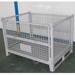 China Industrial Warehouse Stackable Steel Storage Crate on sale