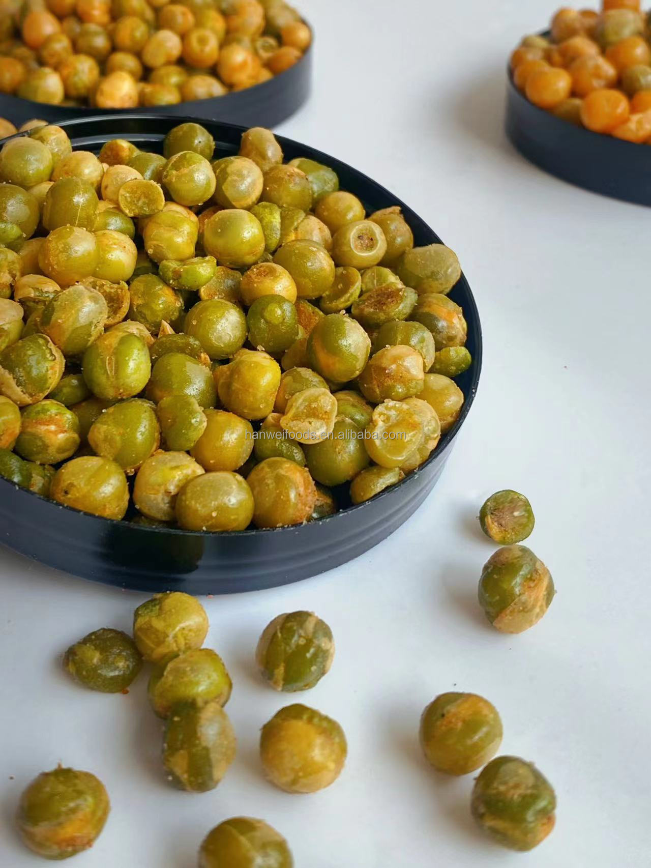Wholesale BRC OU KOSHER Certified Fried Snacks Garlic Flavor Green Peas