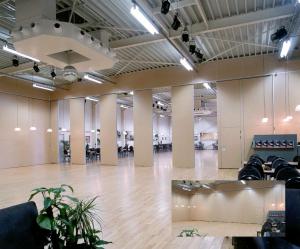 Wholesale Acoustic Room Dividers / Soundproof Movable Wall Dividers with Sliding Track Wheels from china suppliers
