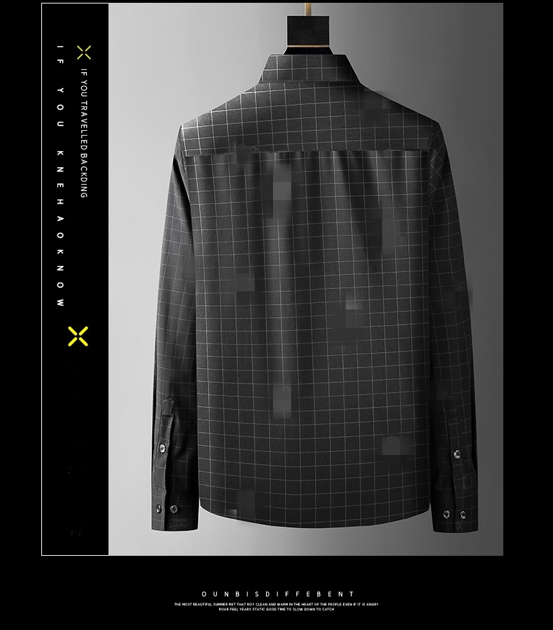 Autumn Plaid Custom Shirt Printing Digital Print Shirt for Casual Wear in Large Size