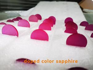 Wholesale Colorful Ruby Doped Sapphire Crystal Materials Fe / Ti / Cr from china suppliers