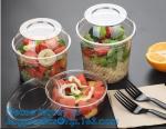 1000ML salad disposable plastic food container soup bowl noodle bowl,Food Grade