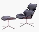 Modern hotel bedroom furniture Lounge chair rotatable aluminum leisure chair set
