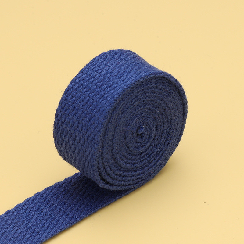 20mm-50mm Thickened Polyester Cotton Webbing School Bag Backpack Handbag Canvas Strap Solid Color Plain Weave Strap