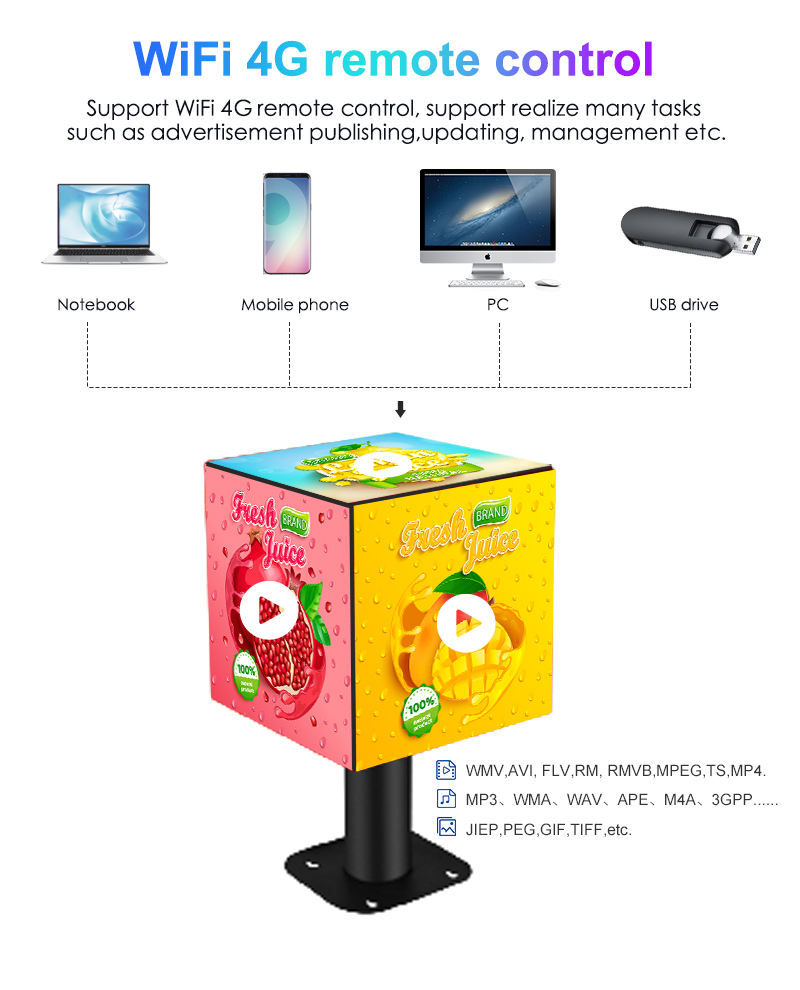 3D Magic P2.5 P3 P4 Plug And Play 3d Led Cube 4x4 Wifi 4G App Control