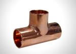 Residential Refrigeration Copper Tubing Pipe Fittings Copper Equal Tee Easy To