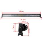 54 Inch 300 Watt 5D 4x4 Off Road LED Light Bar 30000 Hours Life Span