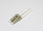 LC OM4 Fiber Optic Cable Connectors With 90 Degree Boot Aqua Fiber Cable