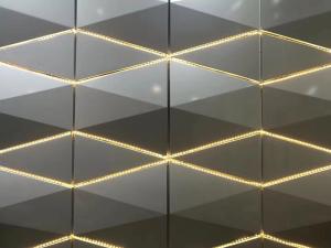 Wholesale 3D Shape Chameleon Aluminum Panel Exterior Curtain Wall Panel 1300mm Width from china suppliers