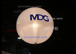 Wholesale Moon Series Helium Balloon Lights With HMI Lamp , 2400 W LED Flying Balloon Light Decorations from china suppliers