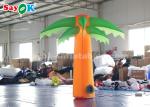 Green And Yellow Christmas Inflatable Lighting Decoration / Blow Up Tree