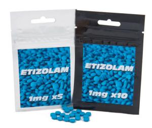 Wholesale Aluminum Foil Pouch Packaging For Etizolam Pellets With Hang Hole , Reclosable Doypack incense herbal tea pacakging from china suppliers