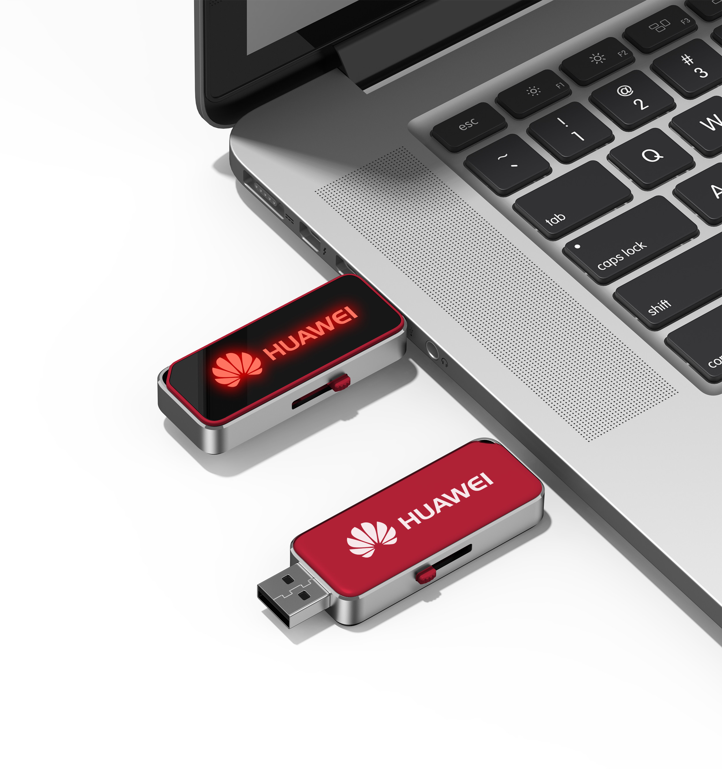 2gb Engraving Logo Crystal Flash Drive Shiny When Working At Computer With Led Light