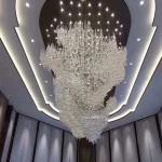 Ceiling Mounted Hotel Lobby Chandelier For Hotel Drop Pendants