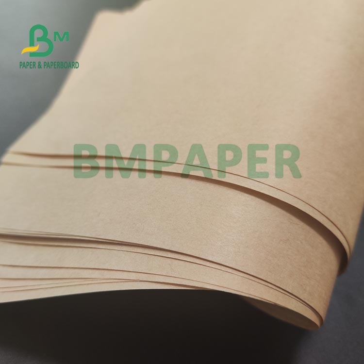 60gsm 70gsm Brown Kraft Paper Roll Bobbin For Food Packaging Bag 40cm 50cm