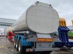 Tri Axle Heavy Fuel Tanker Semi Trailer , Diesel Oil Tanker Semi Trailer