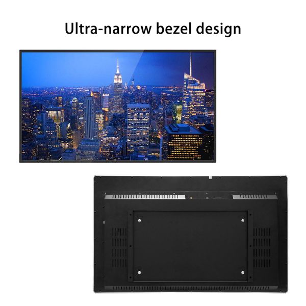 49 Inch Wall-Mounted Interactive Touch Digital Poster | Anti-Glare Indoor LCD Kiosk Built-In CMS for Shopping Malls Elevators
