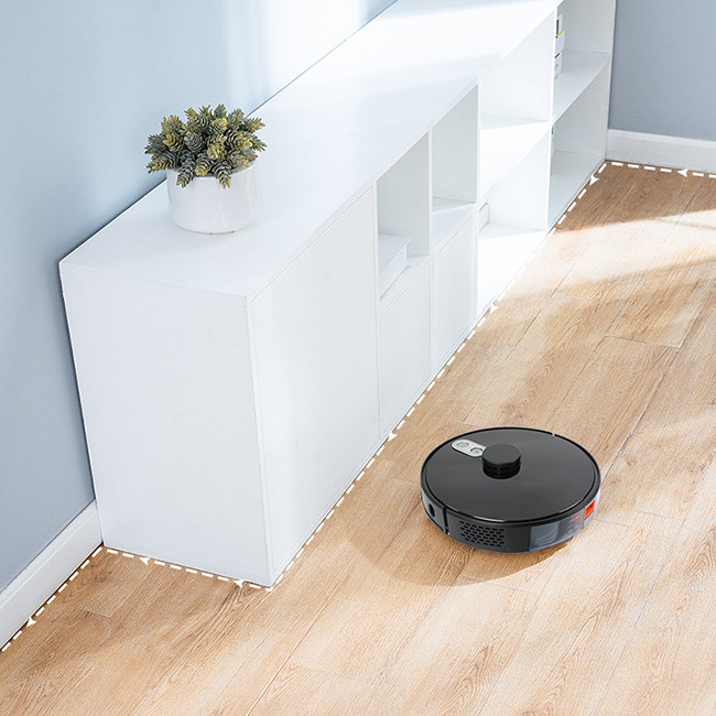 OEM Smart Robot Vacuum Cleaner With Lidar 65dB CE ROHS FCC