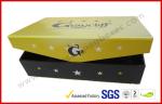 Yellow Square Cigar Gift Box CMYK Printing Paper with Embossing Logo