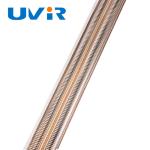 Gold coating Ir Lamps For Heating 2500W 415V Medium wave twin tube