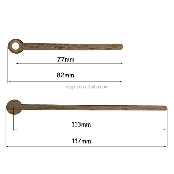 DIY Clock Parts Decorative Wood Material Needle Black Walnut Clock Hand Beech Wooden Clock Pointer