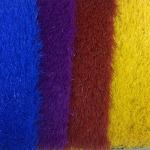 Rainbow Plastic Kids Blue Artificial Grass Carpet Mat For Kindergarten Play Area