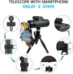 10x42 High Definition Monocular Telescope Bak4 Prism Focusing