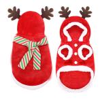 Christmas Holiday Party Dog Apparels Festival Xmas Red Scarf Hat Hooded Clothes